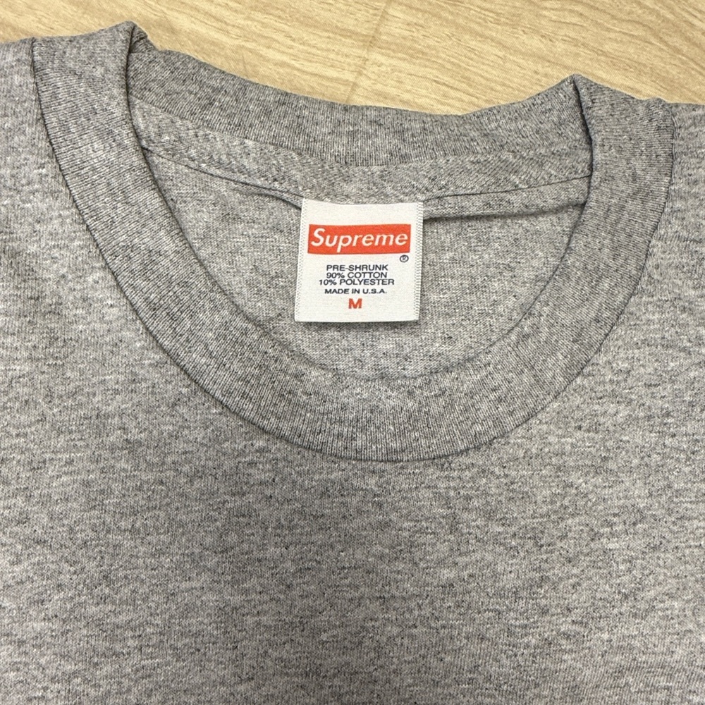 SUPREME ETERNAL TEE HEATHER GREY - M - Picture 4 of 5